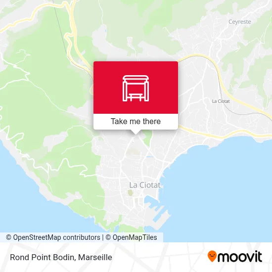 Rond Point Bodin map