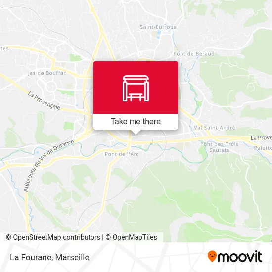 La Fourane map
