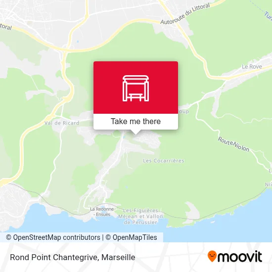 Rond Point Chantegrive map