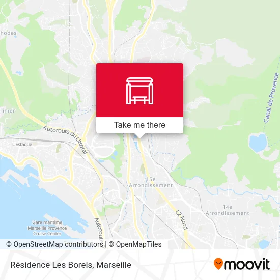 Résidence Les Borels map