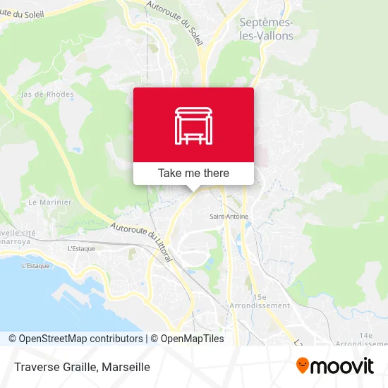 Traverse Graille map