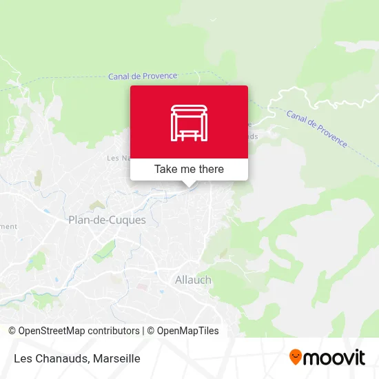 Les Chanauds map