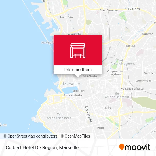 Colbert Hotel De Region map