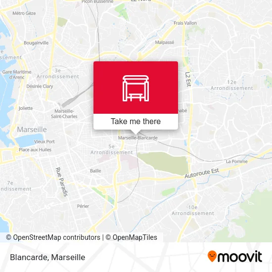 Mapa Blancarde