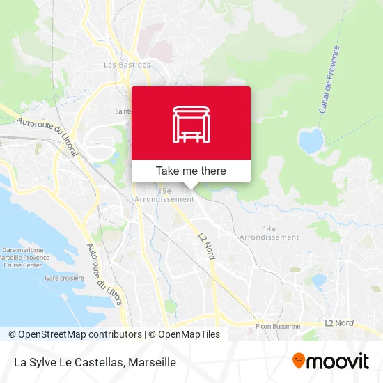 La Sylve Le Castellas map