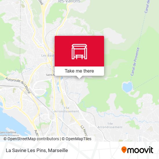 La Savine Les Pins map