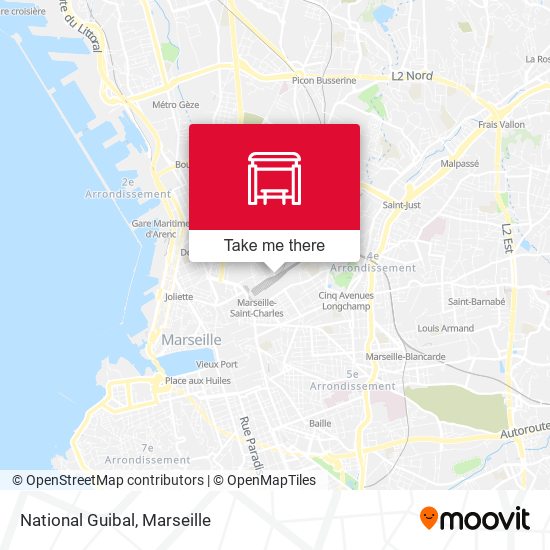 National Guibal map