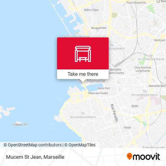 Mucem St Jean map