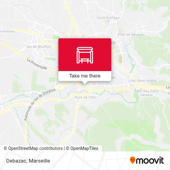 Debazac map