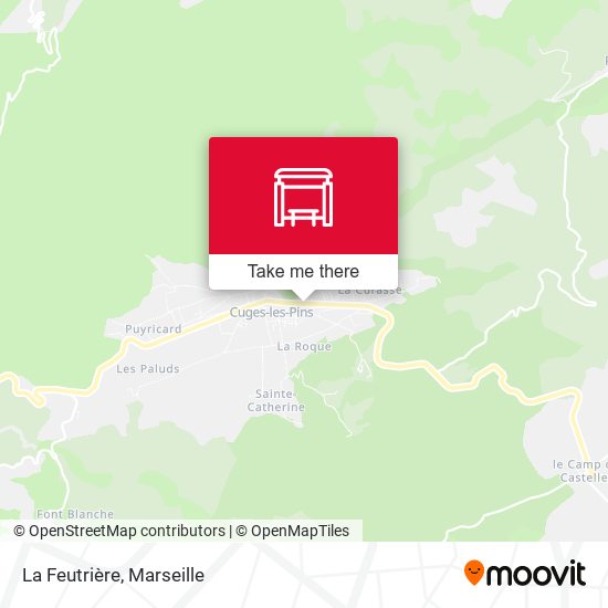La Feutrière map