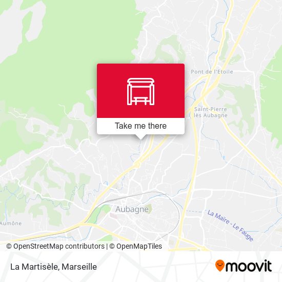La Martisèle map