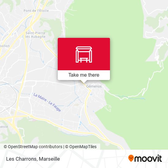 Les Charrons map