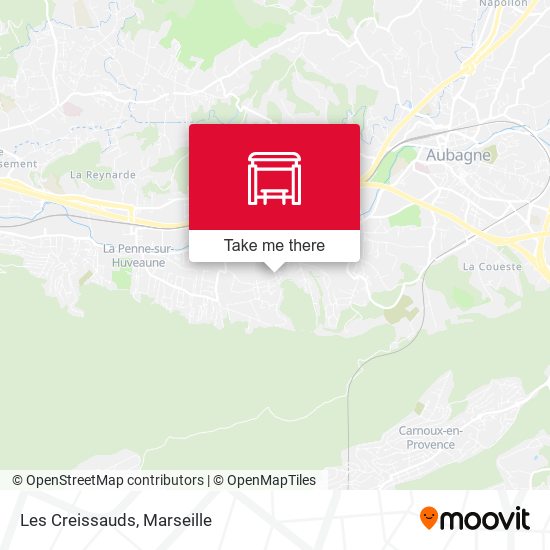 Les Creissauds map
