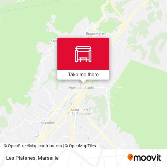 Les Platanes map