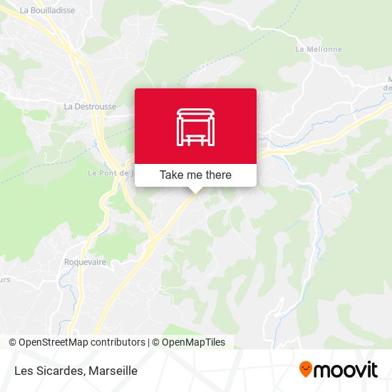 Les Sicardes map