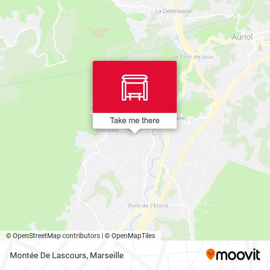 Montée De Lascours map