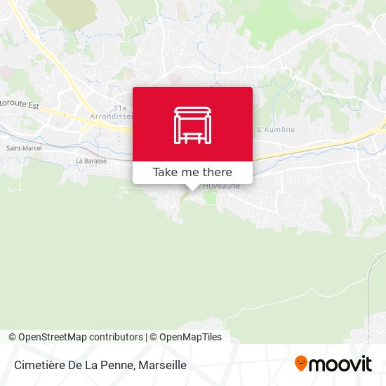 Mapa Cimetière De La Penne