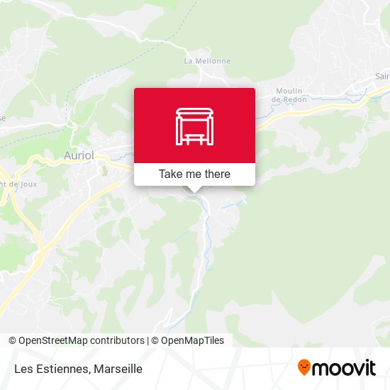 Les Estiennes map