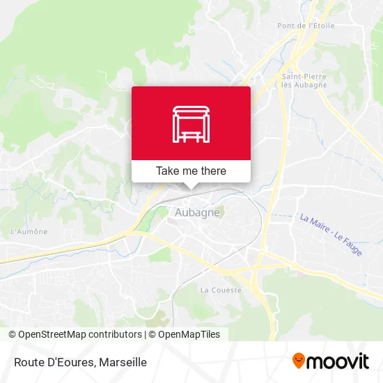 Route D'Eoures map