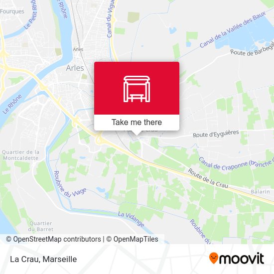 La Crau map
