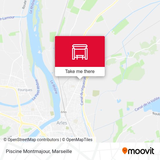 Piscine  Montmajour map