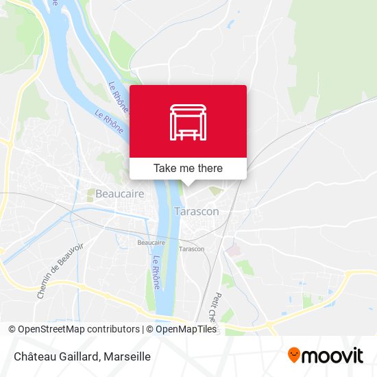 Château Gaillard map