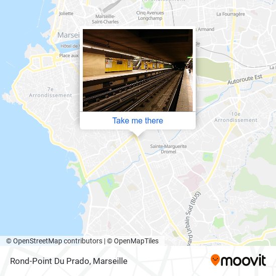 Mapa Rond-Point Du Prado