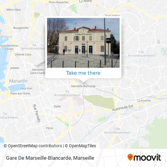 Gare De Marseille-Blancarde map
