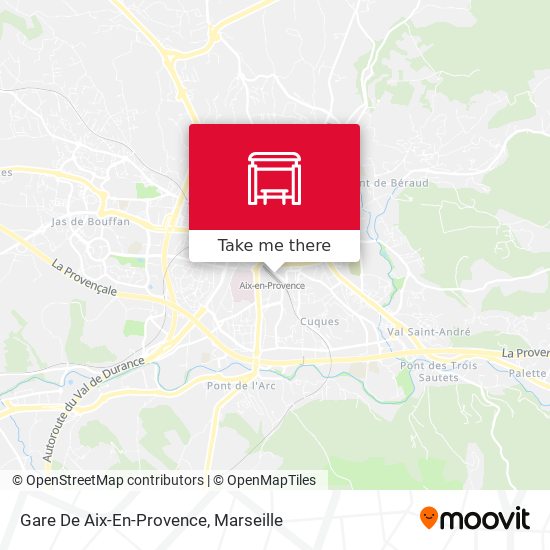 Mapa Gare De Aix-En-Provence