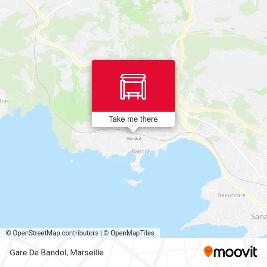 Gare De Bandol map