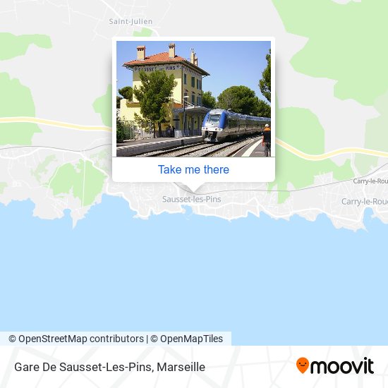 Mapa Gare De Sausset-Les-Pins