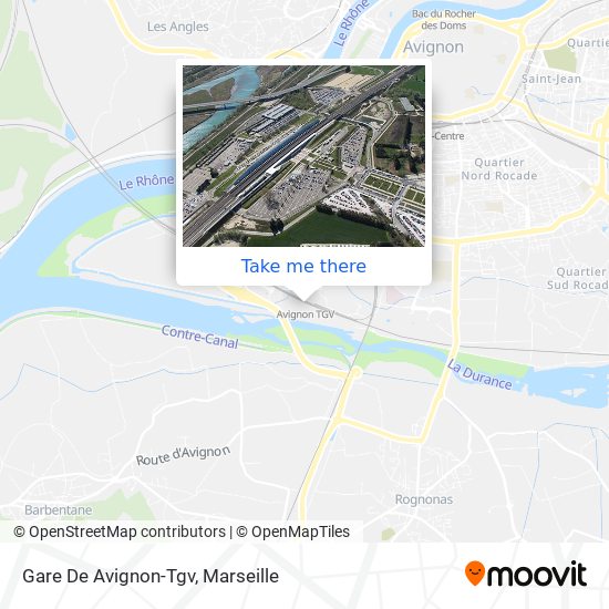 Gare De Avignon-Tgv map