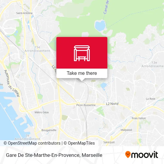 Gare De Ste-Marthe-En-Provence map