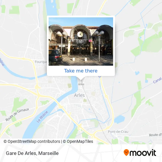 Gare De Arles map