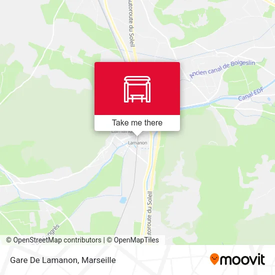 Gare De Lamanon map