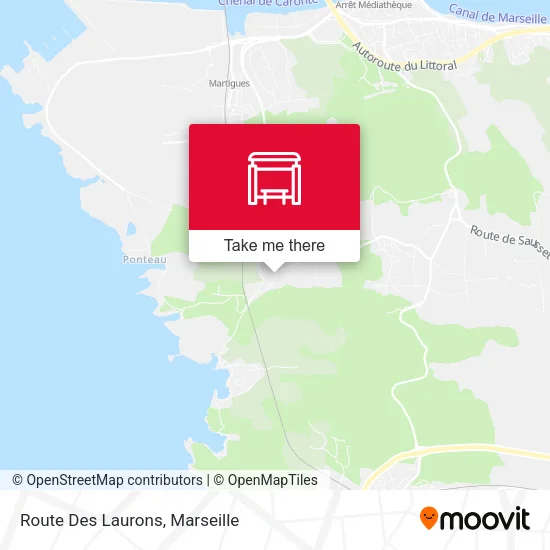 Route Des Laurons map