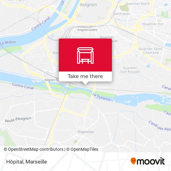 Hôpital map