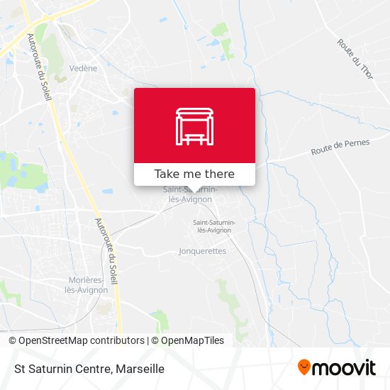 St Saturnin Centre map