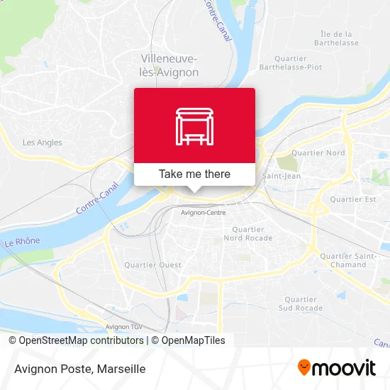 Avignon Poste map
