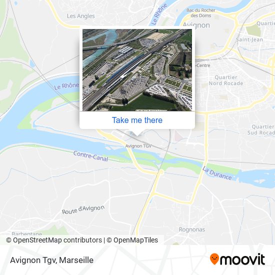 Mapa Avignon Tgv