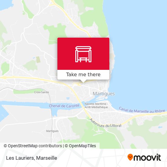 Les Lauriers map