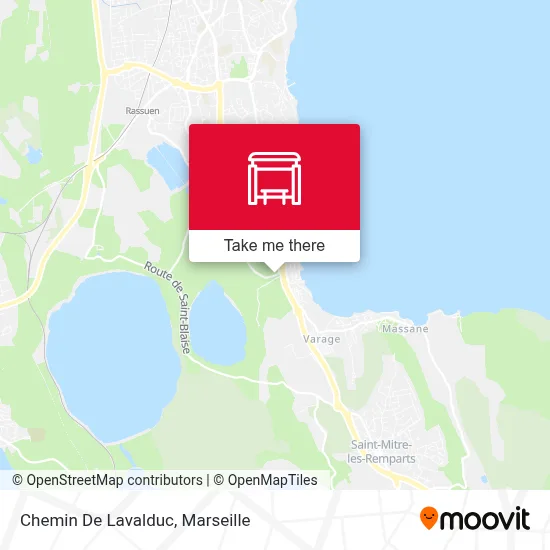 Chemin De Lavalduc map