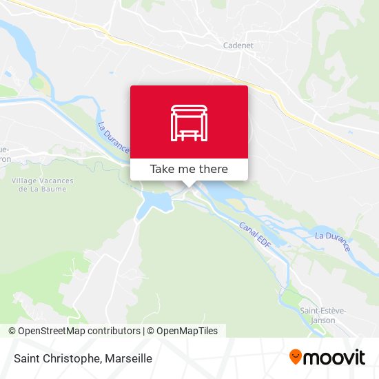 Saint Christophe map