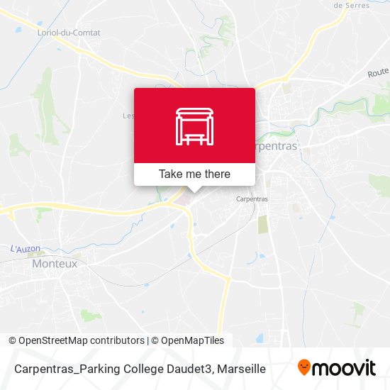 Mapa Carpentras_Parking College Daudet3