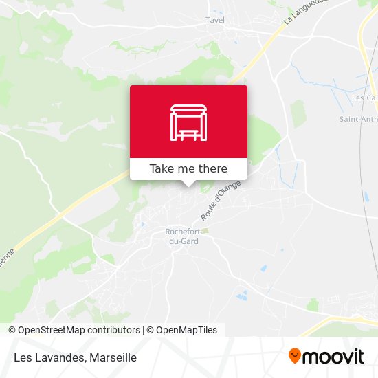 Les Lavandes map
