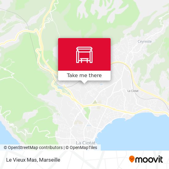 Mapa Le Vieux Mas