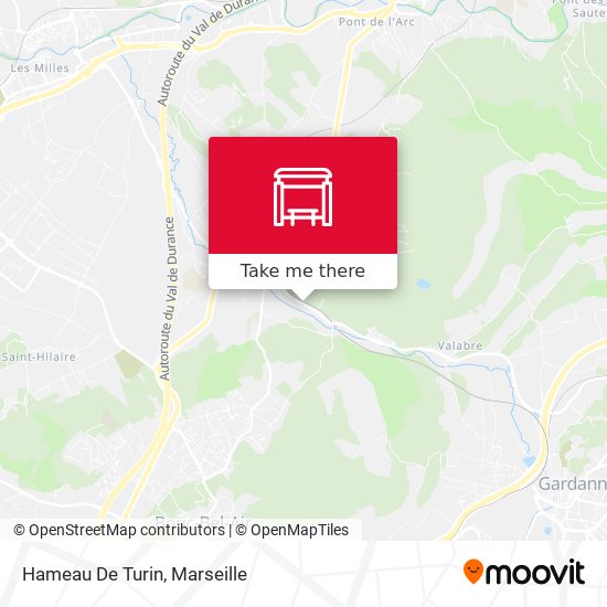 Mapa Hameau De Turin
