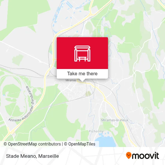Stade Meano map