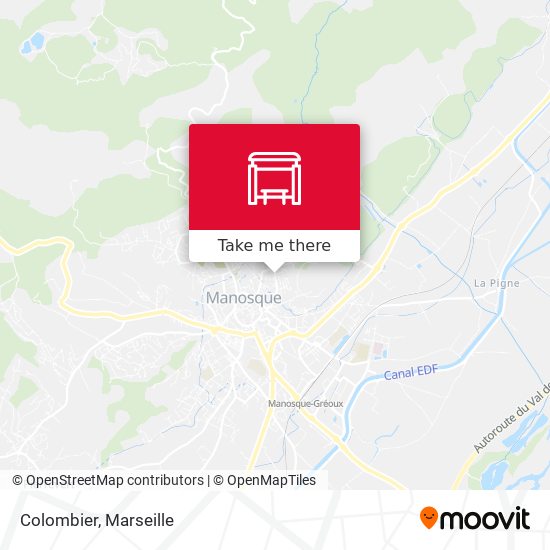 Mapa Colombier