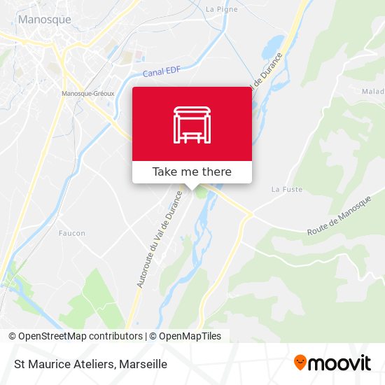 St Maurice Ateliers map